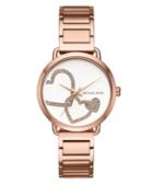Michael Kors Portia Rose Goldtone Stainless Steel Bracelet Watch