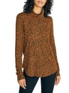 Sanctuary On A Roll Animal-print Cotton-blend Top