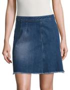 Two By Vince Camuto Front-wrap Denim Skirt