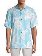 Tommy Bahama Geo Leaf Tropical Button-front Shirt