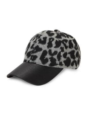 Vince Camuto Leopard-print Baseball Cap