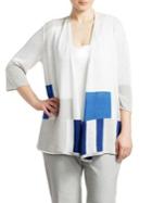 Nic+zoe Plus Coast To Coast Open Front Knit Cardigan