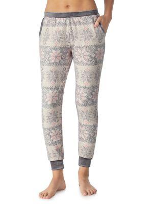 Kensie Contrast Fleece Jogger Pants