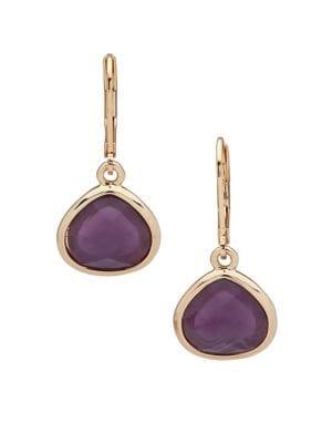 Ak Anne Klein Heart Drop Earrings