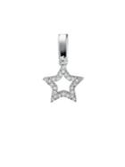 Michael Kors Sterling Silver And Crystal Star Charm