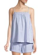 Lord & Taylor Seersucker Pj Shorts Set
