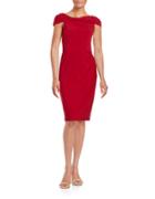 Adrianna Papell Solid Shift Dress