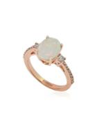 Effy Aurora Opal, Diamond And 14k Rose Gold Ring