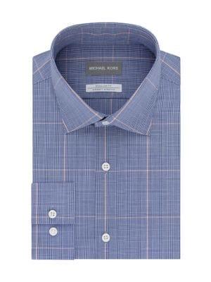 Michael Michael Kors Plaid Regular Fit Airsoft Dress Shirt