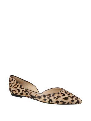 Sam Edelman Rodney Cheetah Calf Hair D'orsay Flats