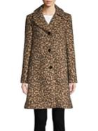 Kate Spade New York Novelty Leopard Walker Trench Coat