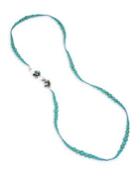 Miriam Haskell Turquoise Bead Strand Long Necklace