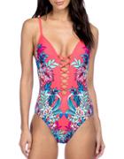 Kenneth Cole New York Botanical One-piece Swimsuit