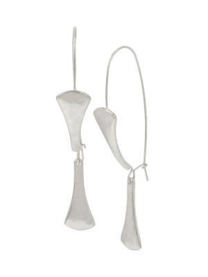 Robert Lee Morris Sculptural Stick Long Drop Earrings