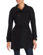 Calvin Klein Wool-blend Double-breasted Peacoat