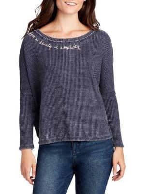 William Rast Embroidered Graphic Tee