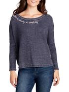 William Rast Embroidered Graphic Tee