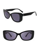 Kendall + Kylie 52.36mm Logo Cat Eye Sunglasses