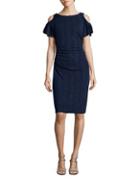 Adrianna Papell Cold Shoulder Knit Dress