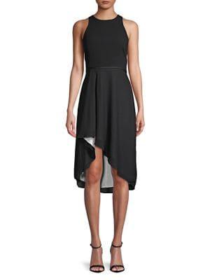 H Halston Sleeveless Asymmetrical Dress