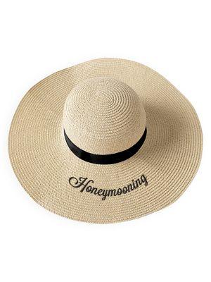 Cathy's Concepts Honeymooning Natural Straw Sun Hat