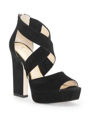 Jessica Simpson Tehya Suede Platform Sandals
