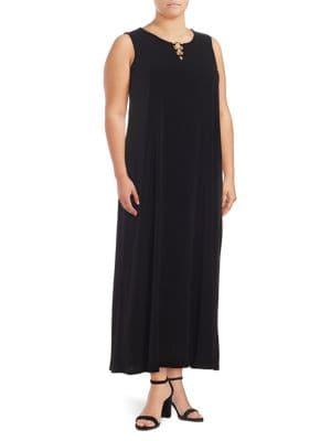 Calvin Klein Plus A-line Maxi Dress