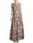 Karl Lagerfeld Paris Sequined Lace Gown