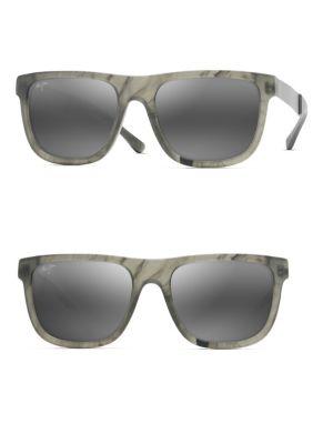 Maui Jim 55mm Talk Story Stormy Grey Sunglasses