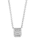 Effy Classique 14k White Gold And 0.32 Tcw Diamond Pendant Necklace