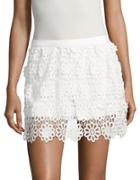 Trina Turk Pedra Floral-lace Shorts