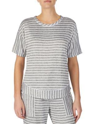 Kensie Day & Night Striped Tee
