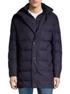 Black Brown Classic Quilted Puffer Jacket
