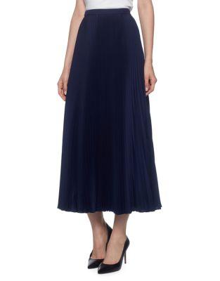 Magaschoni Long Pleated Skirt