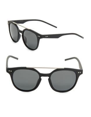 Polaroid Double-bridge Browline Polarized Sunglasses