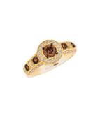 Le Vian Chocolatier Diamond And 14k Yellow Gold Solitaire Ring