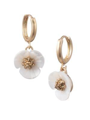 Lonna & Lilly 3d Flower Drop Earrings