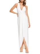 Dress The Population Ariel Faux-wrap Maxi Dress