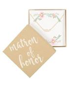 Cathy's Concepts Boxed Matron Of Honor 3-pearl Necklace