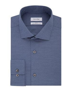 Calvin Klein Spread Collar Slim-fit Dress Shirt