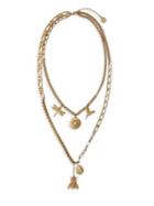 Vince Camuto Charmed Pieces Crystal Layered Necklace