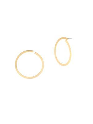 Bcbgeneration Future Femme Thin Flat Gypsy Hoop Earrings