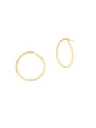 Bcbgeneration Future Femme Thin Flat Gypsy Hoop Earrings