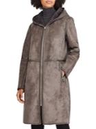 Lauren Ralph Lauren Hooded Faux Suede Jacket