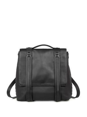 Allsaints Fin Leather Shoulder Backpack