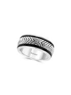 Effy Gento Leather And Sterling Silver Band Ring