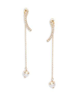 Bcbgeneration Crystal Chain Drop Earrings