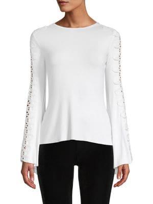 Bailey 44 Romanov Bell-sleeve Lace Top