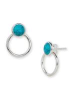 Argento Vivo Turquoise And Sterling Silver Geometric Drop Earrings