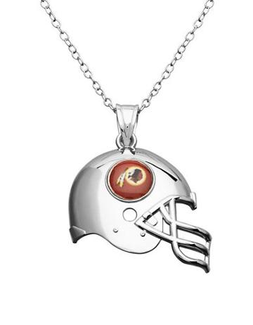 Dolan Bullock Nfl Washington Redskins Sterling Silver Helmet Pendant Necklace